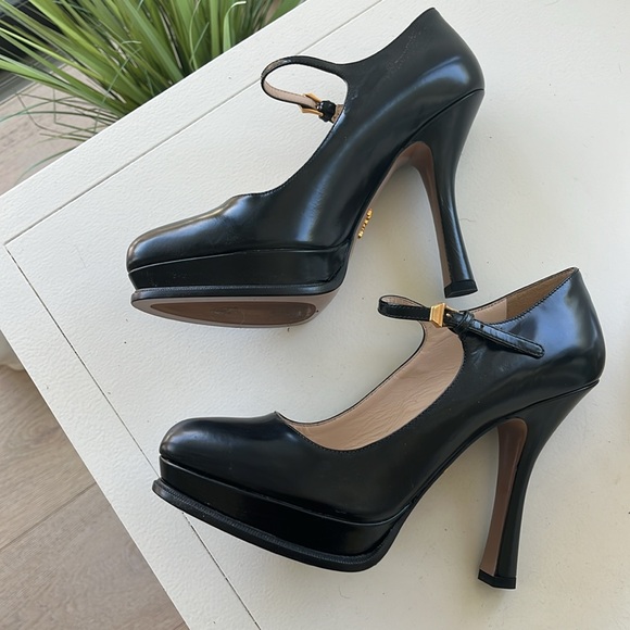 Prada Mary Jane Platform Heels - Picture 6 of 7